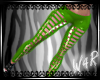 W| LATEX GREEN LEGGINGS