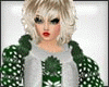 Green Xmas Sweater+Scarf