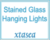 Stained Gl Hanging light