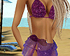 Purple bikini sarong