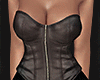$ zip up corset brown