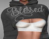 Cropped Blessed Sweater