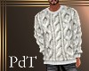 PdT White Cable Sweater