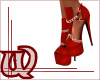 Heels w chain red