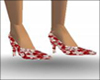 Red Sequin Heels