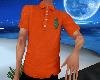 Island Polo Orange Shirt