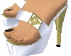 ~*MB-WhiteGoldenSandal*~