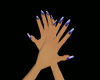 Purple Swirl Dainty Hand