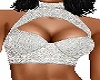 caro silver crop shirt