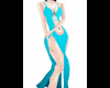 YW-Sexy Long Blue Dress 