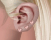 梅 pink earrings