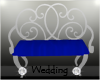 Blue Wedding Bench