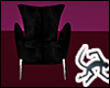Black Satin Amore Chair