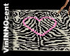 zebra heart mat