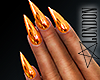 Nails: Orange Metallic