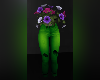 Deco Flower Jeans Green