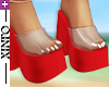 [i] Y2K Sandals -Red