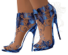 *Ney* Blue Silk Shoes