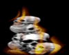 animated flame skulls