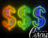 C` Rainbow Neon Money