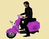 Vespa scooter purple