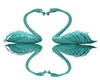 Teal Flamingos