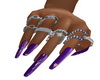 Purple Nails W/Rings