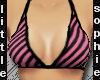 PnkBlk Striped Bikini