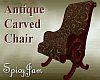 Antq Carved Chair Brown