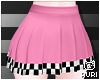 ▶ Pink Check Skirt