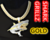 SHARK GRILLZ GOLD CHAIN