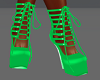 FG~ Green Leather Heels
