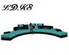 {LDKS} Teal Rose Couch
