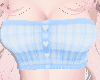 Tartan Crop Blue Med