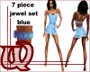 7 piece jewel set blue