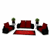 couchset black red