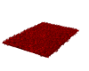 Red shaggy Rug