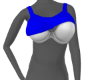 ! Blue Half Bra
