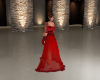 (S)Red fur gown