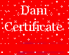 Certificado Dani