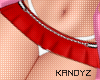 !!K Add-On Skirt Red L W