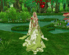 abito da sposa verde
