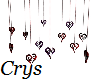 (CRYS) Hanging Hearts