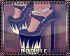 ~B Black /white heels