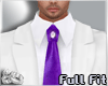 White Tux Purple Tie