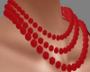50s Red Bead Necklace
