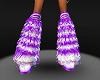 Rave boots purple white