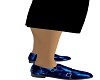 chaussures bleu loup