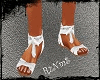!RN! White Flat Sandals
