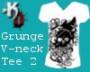 [KD]V-neck grunge Tee 2